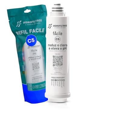 Imagem de Hidrofiltros - Refil Para Água Facile C5 - Reduz o clor e eleva o pH