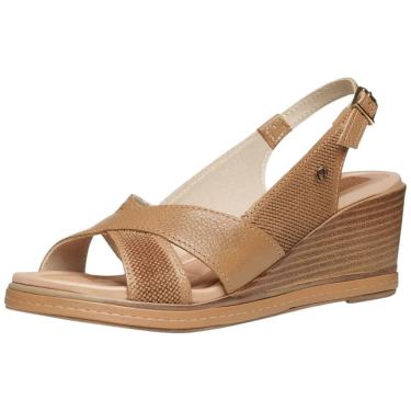 Imagem de Sandália Feminina Anabela Media Conforto Estabilidade Pegada