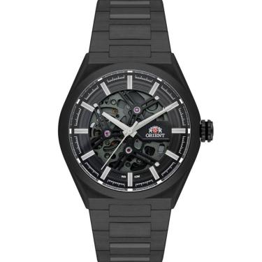 Imagem de Relógio Orient Masculino Automatico Preto Skeleton Nh7yy001 G1gx