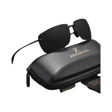 Imagem de Óculos De Sol Vintage Retangulares Ultraleves Polarizados UV400 Unisse