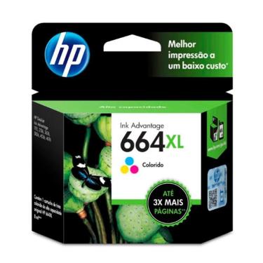 Imagem de Cartucho para Impressora HP 664XL F6V30AB Colorido