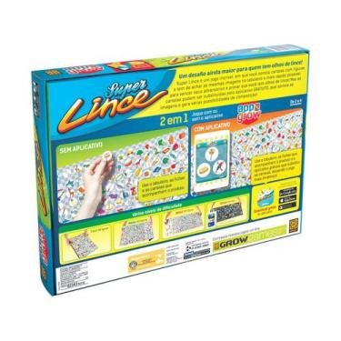 Imagem de Jogo Tabuleiro Super Lince com Aplicativo Figuras Grow