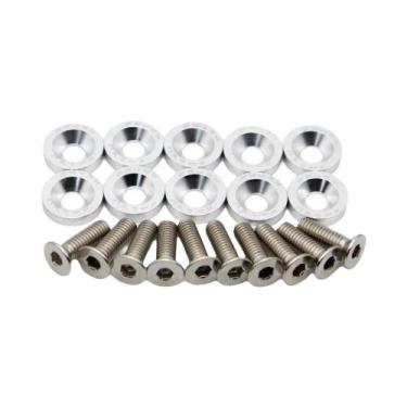 Imagem de Arruelas De Alumínio Anodizadas Coloridas M6 Para Carros, 10 Peças, Ju