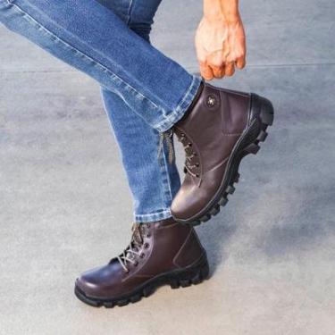 Imagem de Bota Masculina Adventure Resistente Trilha Tracking Confortavel Leve Antiderrapante-Masculino