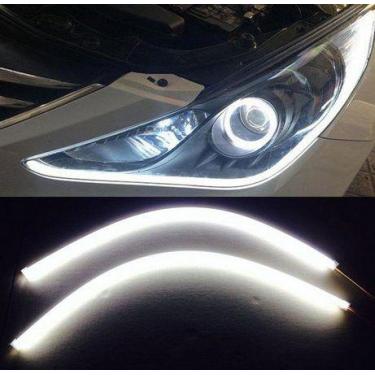 Imagem de Par Mangueira LED Neon Luz Diurna 120cm para Faróis de Carro e Moto - 