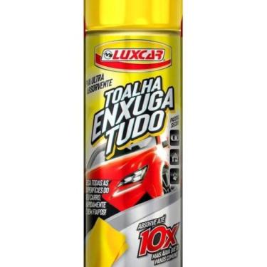 Imagem de Toalha secagem automotiva pano emborrachado amarelo luxcar