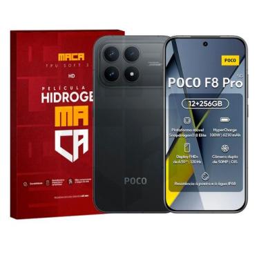 Imagem de Película Hidrogel Frente e Verso MI Poco F8 Pro Fosca Ou HD - MACA, Tr