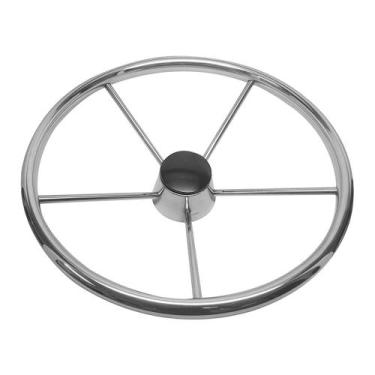 Imagem de Volante Náutico Aço Inox Barcos Lanchas Fishing 15-1/2 Pol - REI MARIN