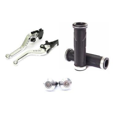 Imagem de Kit Manete Manopla Peso Tampa Honda Cb300 Cb 300 R Cb300r - NoBrand, A