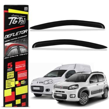 Imagem de Calha de Chuva Uno Evo 2011 a 2017 Fiorino 2014 a 2023 2 Portas Acríli
