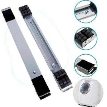 Imagem de Suporte De Rodinhas Geladeira Fogão Maquina Lavar Freezer - AL