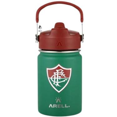 Imagem de Garrafa Térmica Arell Straw Flask 355ml Flamengo Fluminense  Vasco, Fl