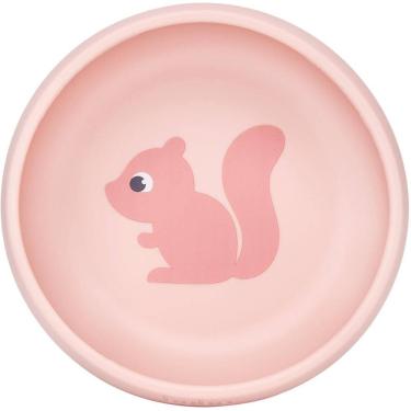 Imagem de Bowl Em Silicone Buba Com Ventosa Cloudy Esquilo Rosa