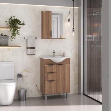 Imagem de Conjunto New Crystal 60 com Pés - Fabribam, Nogal