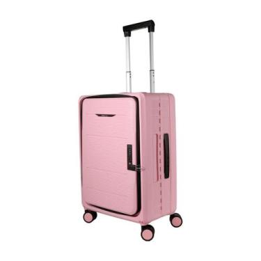 Imagem de Mala de Viagem Rosa Dobrável Grande Stillus Compacta Bagagem - Stillus