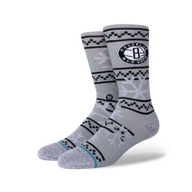 Imagem de Meia NBA Nets Frosted 2 Cinza A545D21NET-GRY - Stance, Único