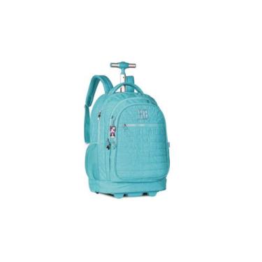 Imagem de Mochila Escolar Rebecca Bonbon 2em1 Costas Rodas VerdeRB2421