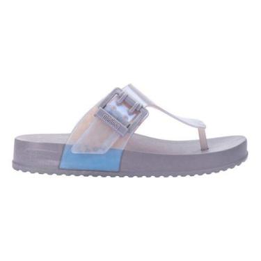 Imagem de Sandália Feminina Melissa Cozy Flip Flop Ad 35933 Original -, Cinza, A