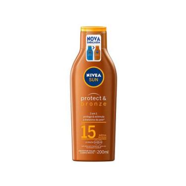 Imagem de Protetor Solar NIVEA SUN Protect & Bronze FPS 15 200ml, 200ml