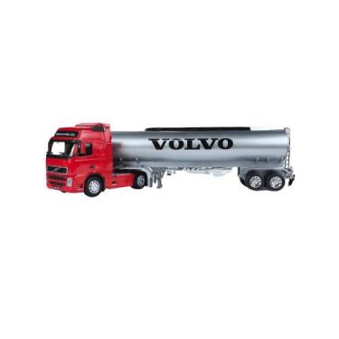 Imagem de Caminhão Volvo com Tanque 1:32 Welly Vermelho