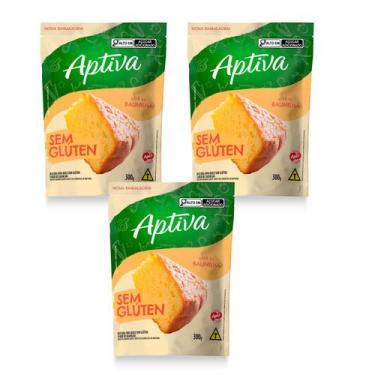 Imagem de Mistura para Bolo Baunilha Sem Glúten Kit 3 Pacotes Apti
