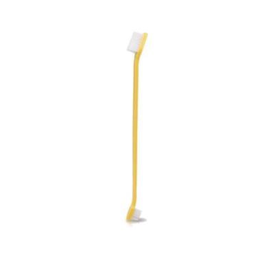 Imagem de Escova Dental Dupla Amarela para Cães - 1 Unidade - Vetys