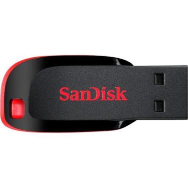 Imagem de Pen Drive Sandisk Cruzer Blade Z50 SDCZ50-32G - 32GB - Preto e Vermelh