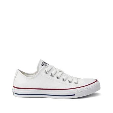 Imagem de Tenis all star converse chuck taylor couro  ct 0450001, BRANCO/VERMELH