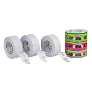 Imagem de Kit 3 Bobinas Senha Atendimento 3 Dígitos 2000 Senhas Coloridas para D