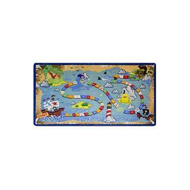 Imagem de Tapete Infantil Navio Pirata 110X57Cm - Uzoo