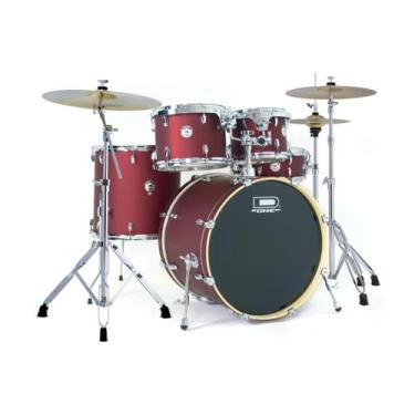 Imagem de Bateria D One Rocket DR22 RSS Red Satin Sparkle Vermelho Fosco Bumbo 2