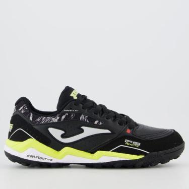 Imagem de Chuteira Joma FS Reactive Society Preta e Verde, 42