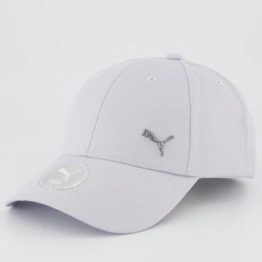 Imagem de Boné Puma Ess Metal Cat BB Cinza Claro, Único