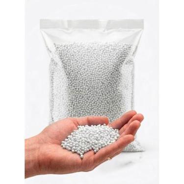 Imagem de PEAD Polietileno Reciclado Granulado Sopro e Extrusao - 5kg, BRANCO - 