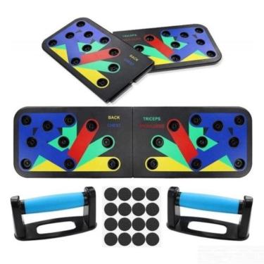 Imagem de Plataforma para Flexões Yeet com Base Antiderrapante e Configuração Multifuncional Preto 65CM
