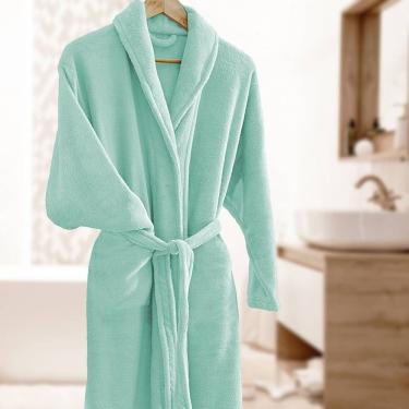 Imagem de Roupão Kimono Attuale Microfibra 100% Poliéster Bege com Cinta Ajustável Corttex