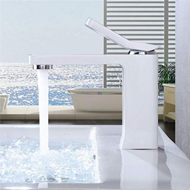 Imagem de YHSGY Torneiras De Pia De Banheiro Torneira De Pia De Banheiro Baking Tinta Preta Latão Misturador De Pia Torneira De Alça Única Torneira De Água Torneira De Pia Torneira Quente E Fria Torneira