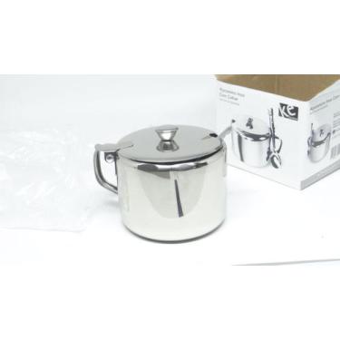 Imagem de Açucareiro Inox Metálico Com Colher 300 Ml - Chef Line