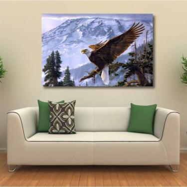Imagem de Quadro decorativo Águia - Artístico - Paisagem - Tela em Tec