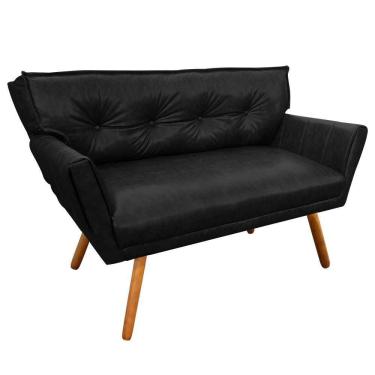 Imagem de Namoradeira Anitta Corano Preto Pés Palito Castanho