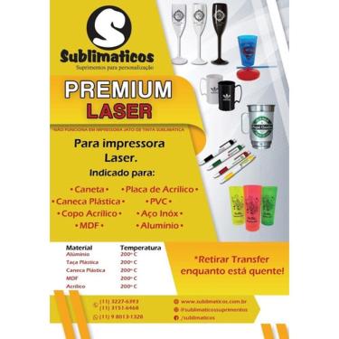 Imagem de 50 Folhas Transfer Premium Laser