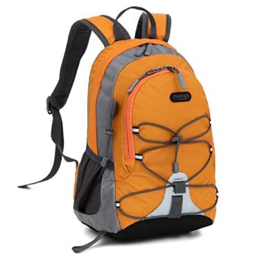 Imagem de Mochila impermeavel Esportivas viagem Masculino/Feminino 2022 novo estilo Laranja