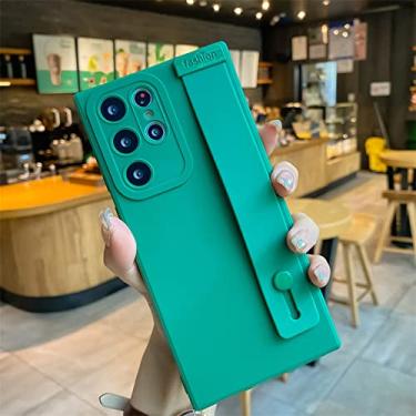 Imagem de Capa protetora de alça de pulso simples para Samsung A52S A32 72 12 51 A71 A53 73 A13 33 23 S22 Ultra S20 Plus S21 FE Case, verde, para Samsung A33 5G