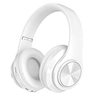 Imagem de Bluetooth Headphones Over Ear, [15 Hrs Playtime] Wireless Headphones, Foldable Hi-Fi Stereo Bass Headphones, Soft Memory Protein Earmuffs, Built-in Mic ＆ Wired Mode for Phone/PC/TV