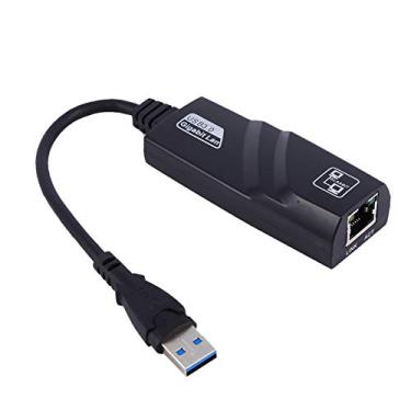 Imagem de Adaptador USB para Ethernet, Adaptador de Internet RJ45 USB 3.0 para 10/100/1000 Gigabit Ethernet LAN Adaptador de Rede para Notebook Laptop