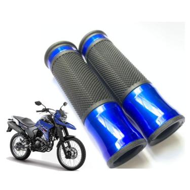 Imagem de Manopla punho vazada esportiva alumínio azul XTZ 250 Lander