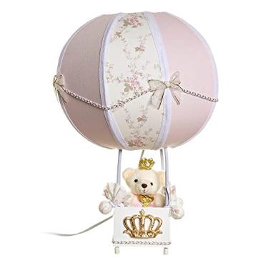 Imagem de Potinho de Mel Abajur Balãozinho Ursinha Princesa Quarto Bebê Infantil Menina Rosa