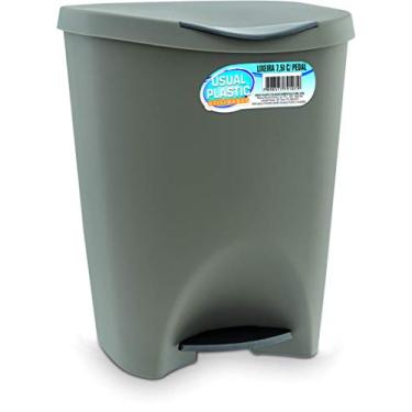 Imagem de Lixeira Com Pedal 7,5L Marrom