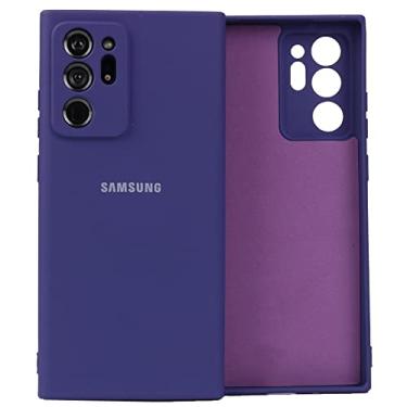 Imagem de Para Samsung Galaxy Note 20 Ultra 5G Note20 Note20 Ultra Case Proteção de Câmera Capa de Silicone Macio Escudo Protetor de Toque Sedoso, Roxo, Para Nota 20