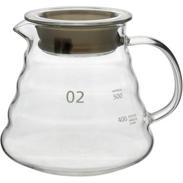 Imagem de KANNE CAFETEIRA 12x13x13cm 600ml BOROSILICATO TRANSP